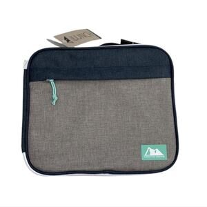 Arctic Zone Blue/Gray Insulated Microban Lunch Box with Reusable Ice Pack NEW